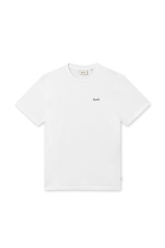Forét ανδρικό T-shirt μονόχρωμο με contrast λογότυπο και logo label στο πλάι 